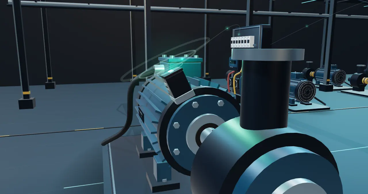 Illustration of industrial IoT sensors for vibration analysis and condition monitoring of factory motors in India